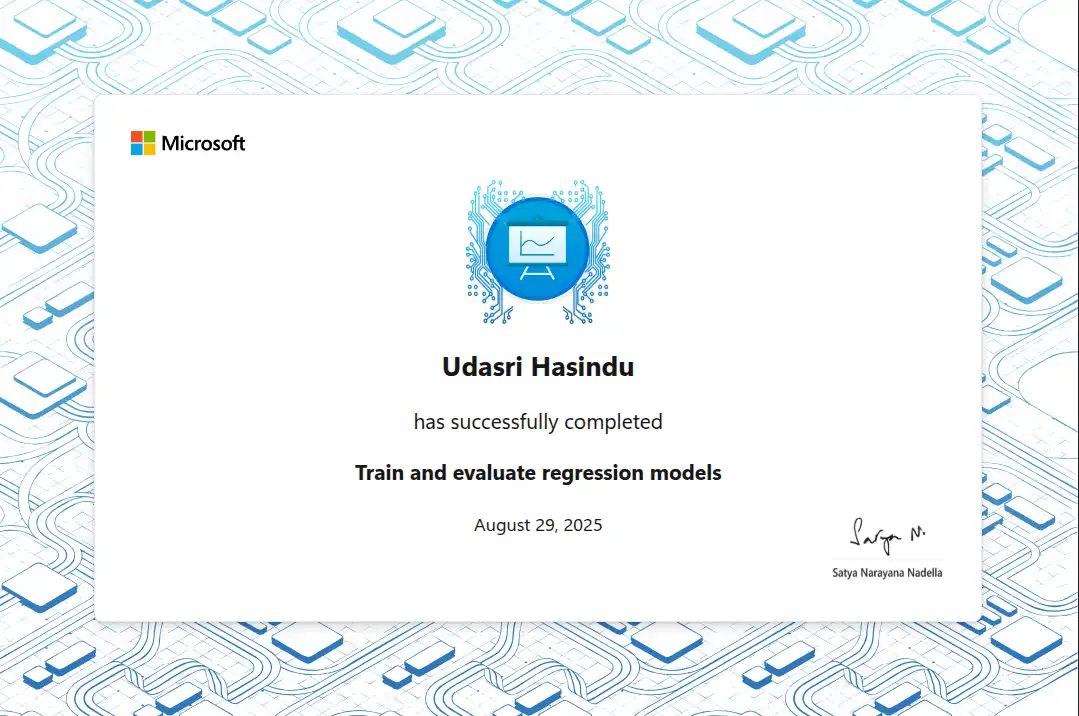 Train and evaluate regression models